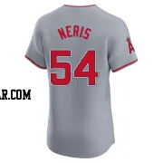 Hector Neris Men's Los Angeles Angels Gray Elite Road Jersey