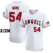 Hector Neris Men's Los Angeles Angels White Elite Home Patch Jersey