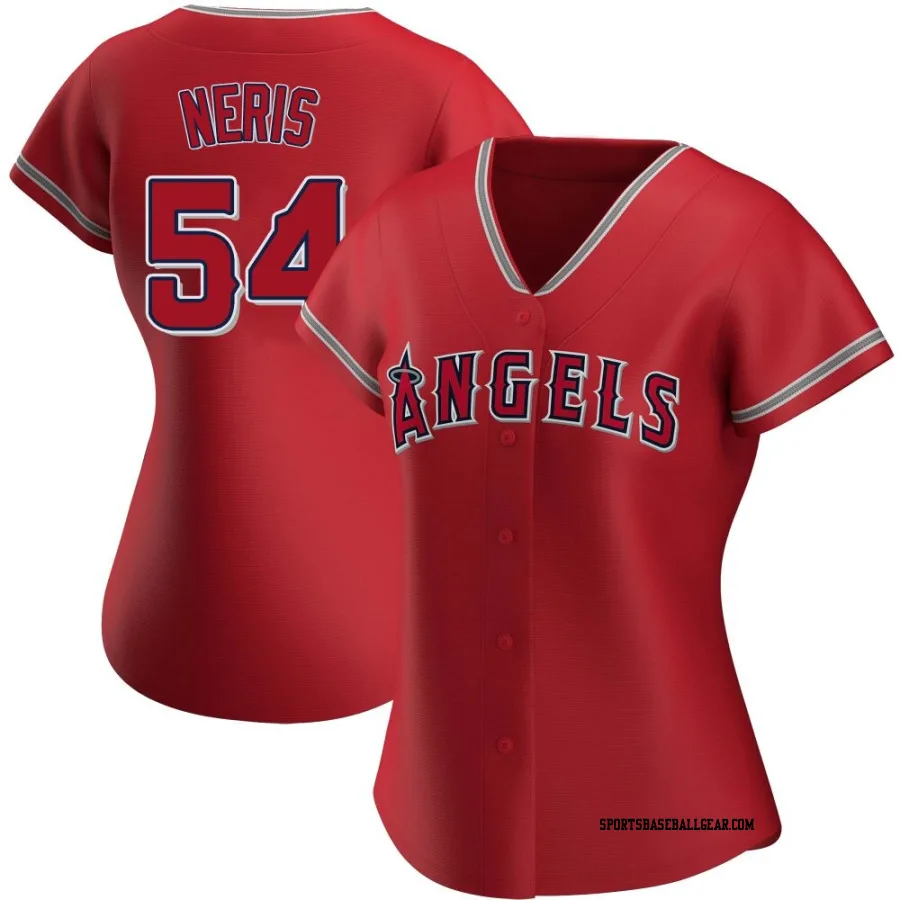 Hector Neris Women's Los Angeles Angels Red Authentic Alternate Jersey