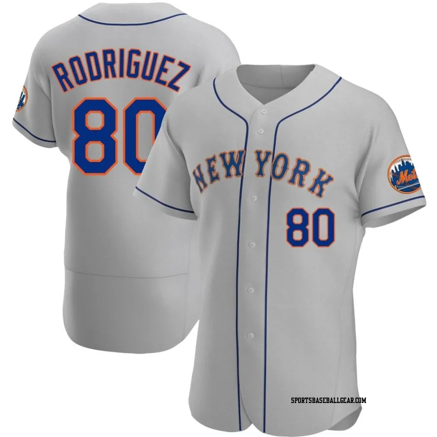 Hector Rodriguez Men's New York Mets Gray Authentic Road Jersey