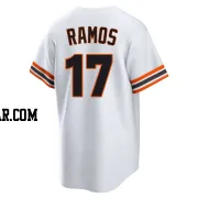 Heliot Ramos Men's San Francisco Giants White Limited Throwback Cooperstown Collection Jersey
