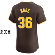 Henry Baez Men's San Diego Padres Brown Elite Road Vapor Premier Jersey