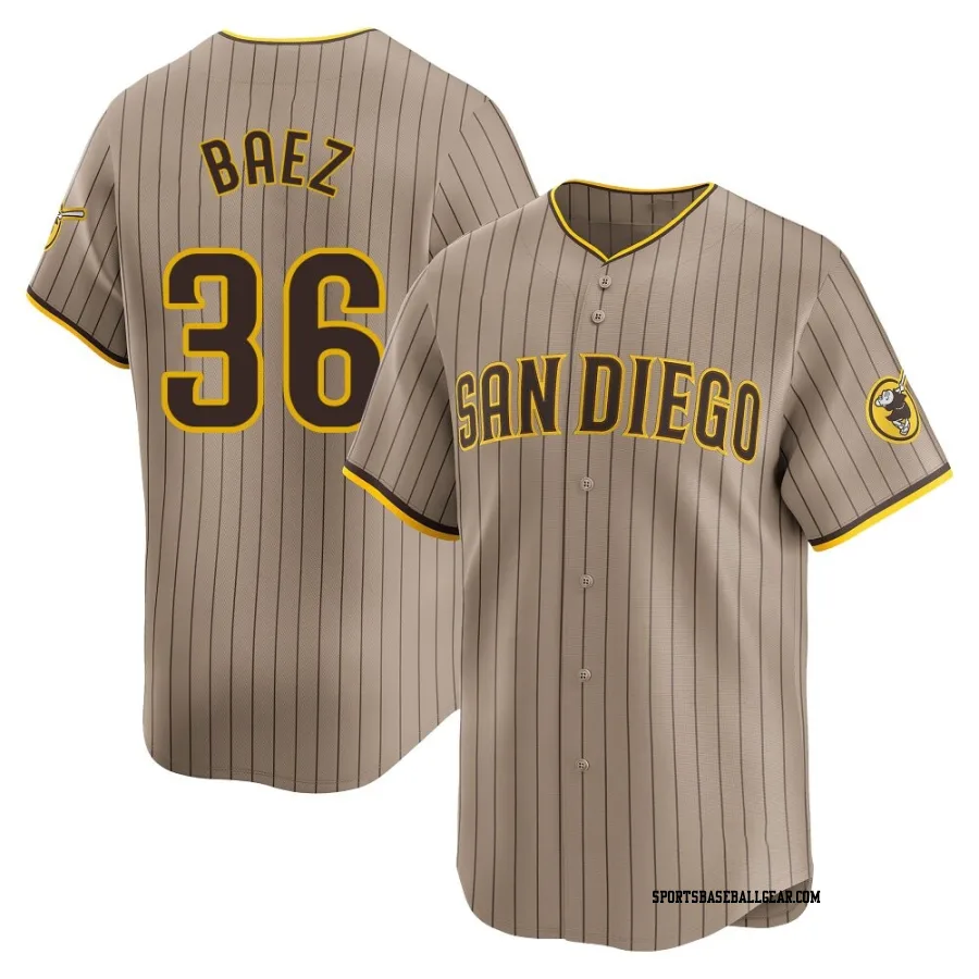 Henry Baez Men's San Diego Padres Limited Tan Alternate Jersey