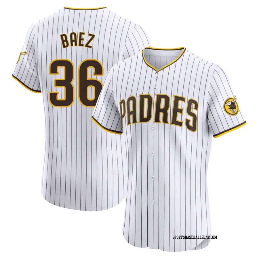 Henry Baez Men's San Diego Padres White Elite Home Jersey
