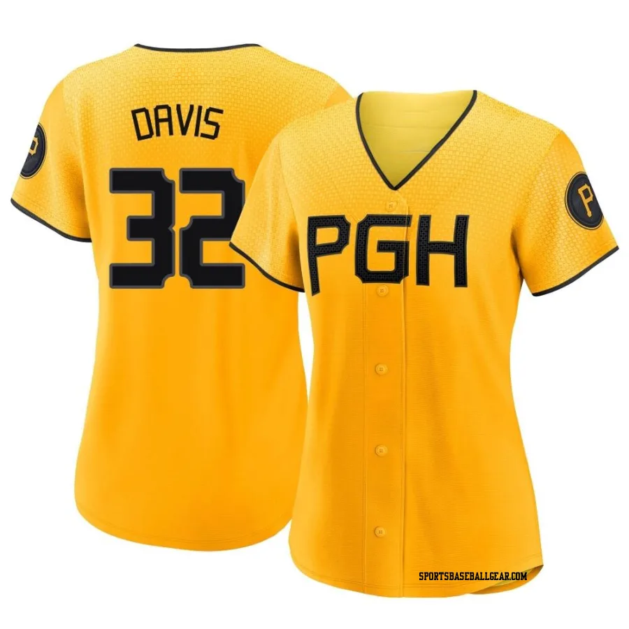 Henry Davis Women's Pittsburgh Pirates Gold Replica 2023 City Connect Jersey