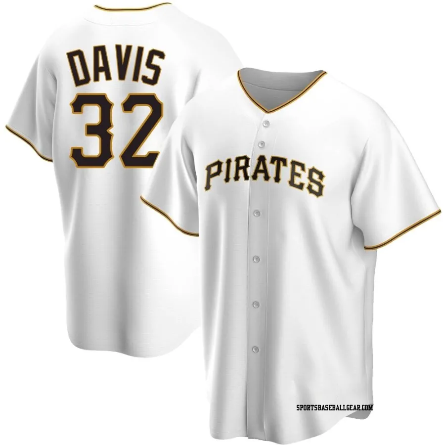 Henry Davis Youth Pittsburgh Pirates White Replica Home Jersey
