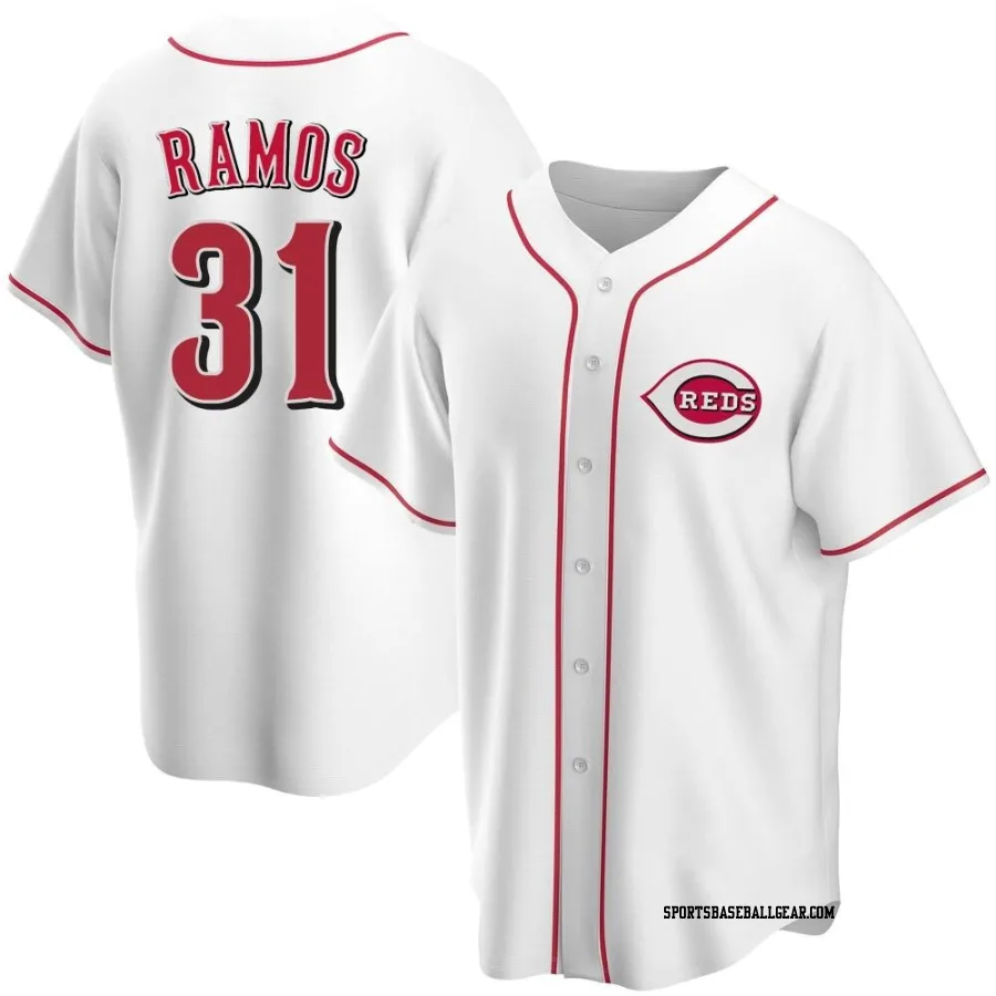 Henry Ramos Youth Cincinnati Reds White Replica Home Jersey