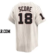 Herb Score Men's Chicago White Sox Cream Limited Throwback Cooperstown Jersey