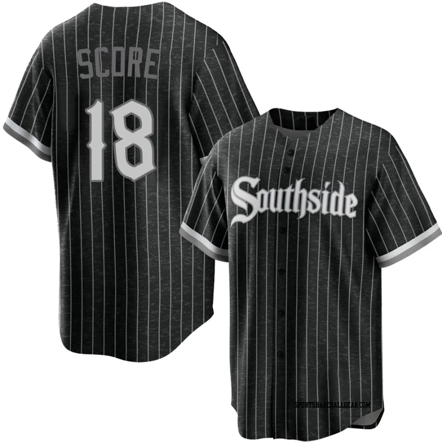 Herb Score Youth Chicago White Sox Black Replica 2021 City Connect Jersey