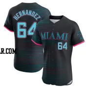 Heriberto Hernandez Men's Miami Marlins Black Elite 2025 City Connect Jersey