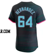 Heriberto Hernandez Men's Miami Marlins Black Elite 2025 City Connect Jersey