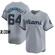 Heriberto Hernandez Men's Miami Marlins Gray Limited Road Jersey