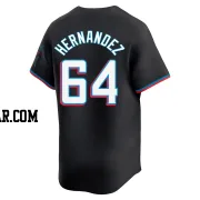 Heriberto Hernandez Youth Miami Marlins Black Limited Alternate Jersey