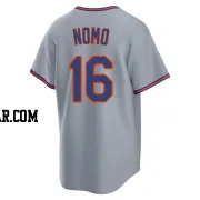 Hideo Nomo Men's New York Mets Gray Replica Away 2.0 Jersey
