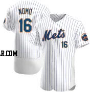 Hideo Nomo Men's New York Mets White Authentic Home Jersey