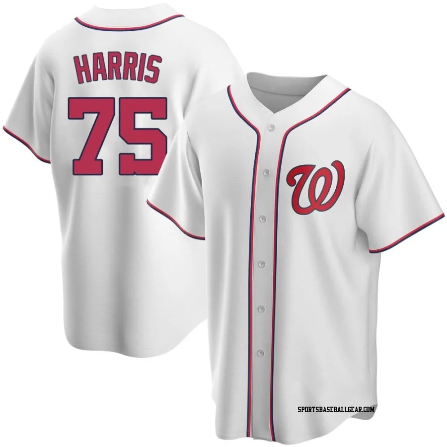 Hobie Harris Youth Washington Nationals White Replica Home Jersey