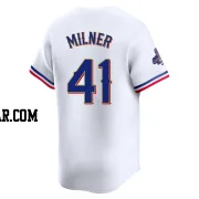Hoby Milner Men's Texas Rangers Gold Limited White 2024 Collection Jersey