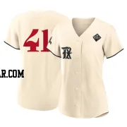 Hoby Milner Women's Texas Rangers Cream Authentic 2023 City Connect 2023 World Series Jersey