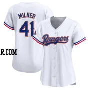 Hoby Milner Women's Texas Rangers Gold Limited White 2024 Collection Jersey