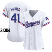 Hoby Milner Women's Texas Rangers White Limited Home Jersey