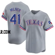 Hoby Milner Youth Texas Rangers Gray Limited Away Jersey