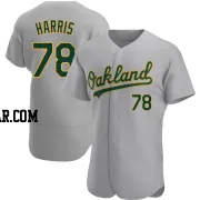 Hogan Harris Men's Oakland Athletics Gray Authentic Road Jersey