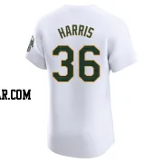 Hogan Harris Men's Oakland Athletics White Elite Home Jersey