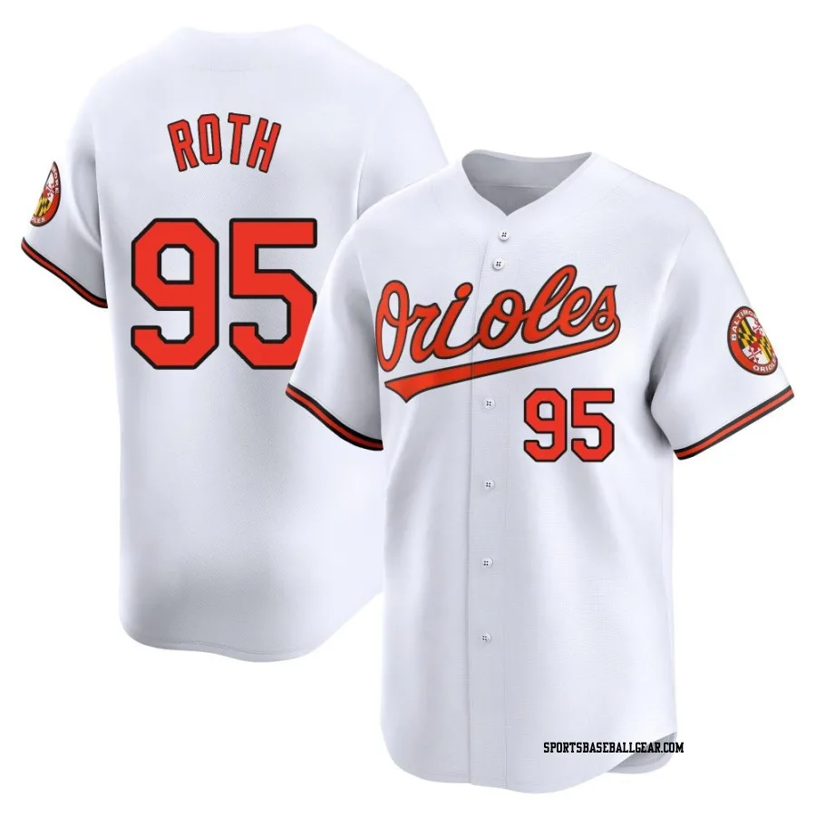 Houston Roth Men's Baltimore Orioles White Limited Home Jersey