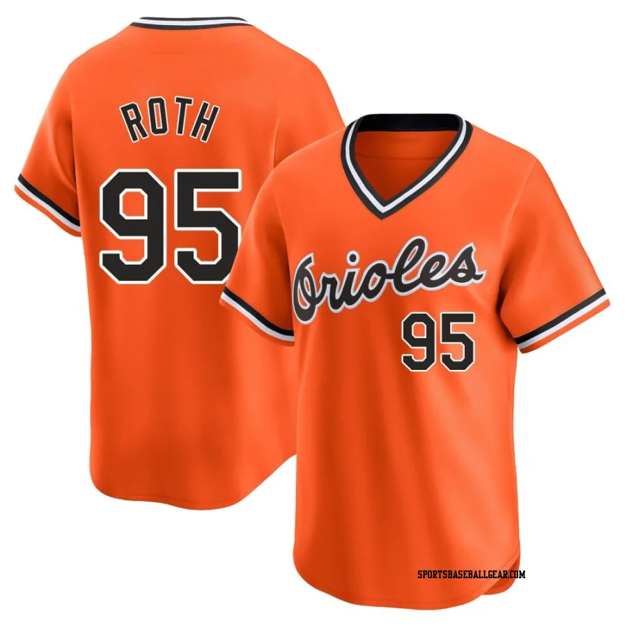 Houston Roth Youth Baltimore Orioles Orange Limited Cooperstown Collection Jersey
