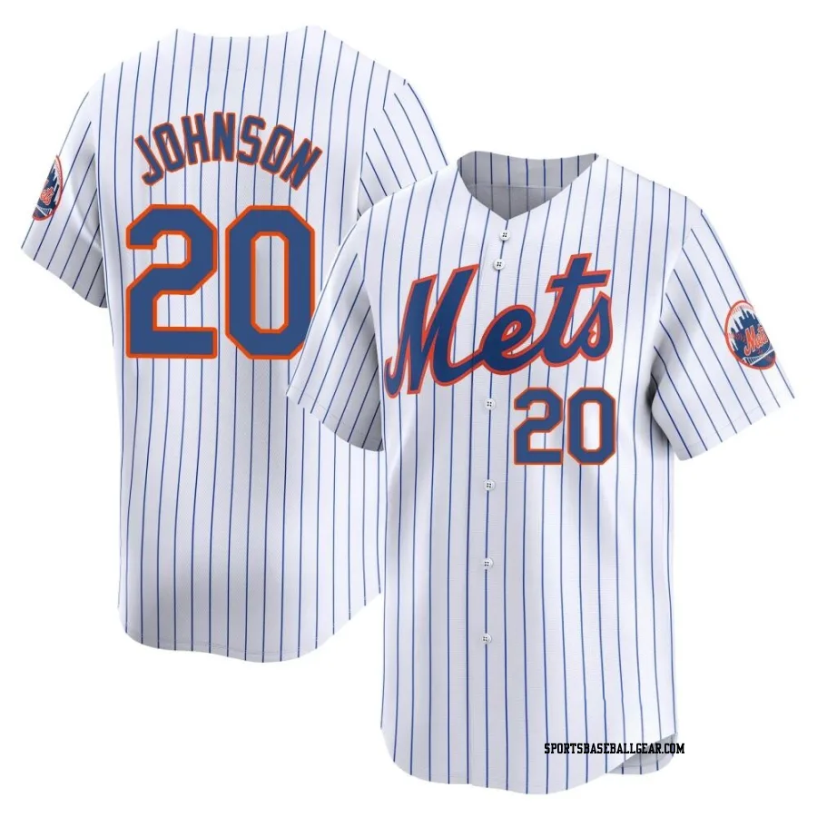 Howard Johnson Men's New York Mets White Limited Home Jersey