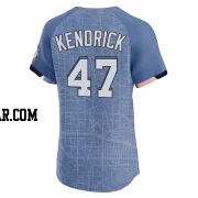 Howie Kendrick Men's Washington Nationals Blue Elite 2025 City Connect Jersey