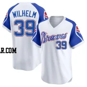 Hoyt Wilhelm Men's Atlanta Braves White Limited Throwback Cooperstown Collection Jersey
