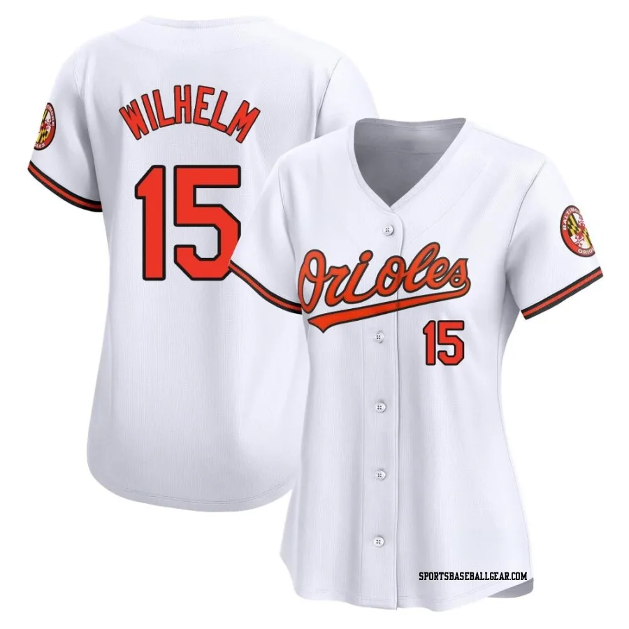Hoyt Wilhelm Women's Baltimore Orioles White Limited Home Jersey