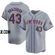 Huascar Brazoban Men's New York Mets Gray Limited Away Jersey