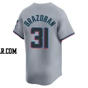 Huascar Brazoban Youth Miami Marlins Gray Limited Road Jersey