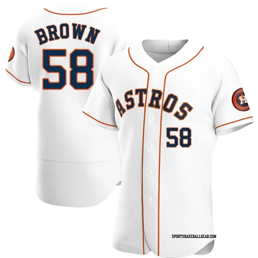 Hunter Brown Men's Houston Astros White Authentic Home Jersey
