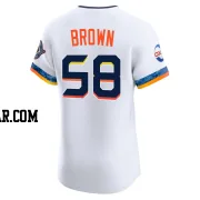 Hunter Brown Men's Houston Astros White Elite 2025 City Connect Jersey