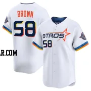 Hunter Brown Youth Houston Astros White Limited 2025 City Connect Jersey