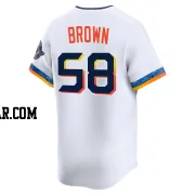 Hunter Brown Youth Houston Astros White Limited 2025 City Connect Jersey