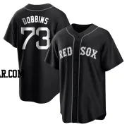 Hunter Dobbins Men's Boston Red Sox Black/White Replica Jersey
