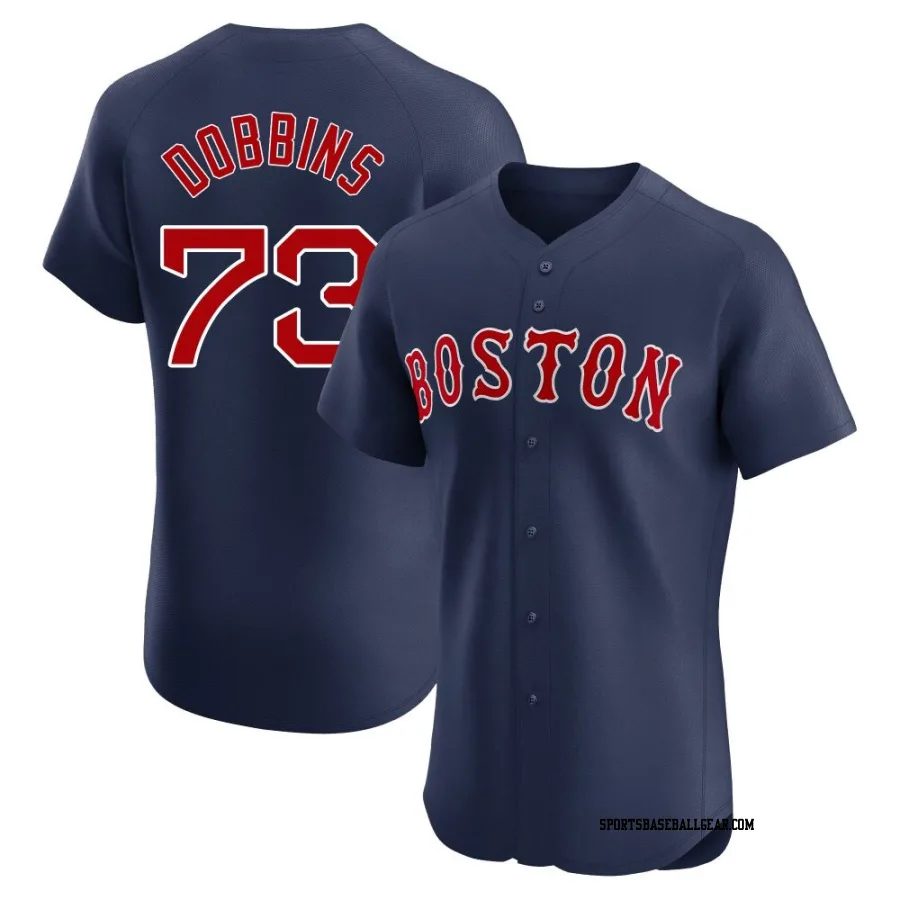 Hunter Dobbins Men's Boston Red Sox Navy Elite Alternate Jersey