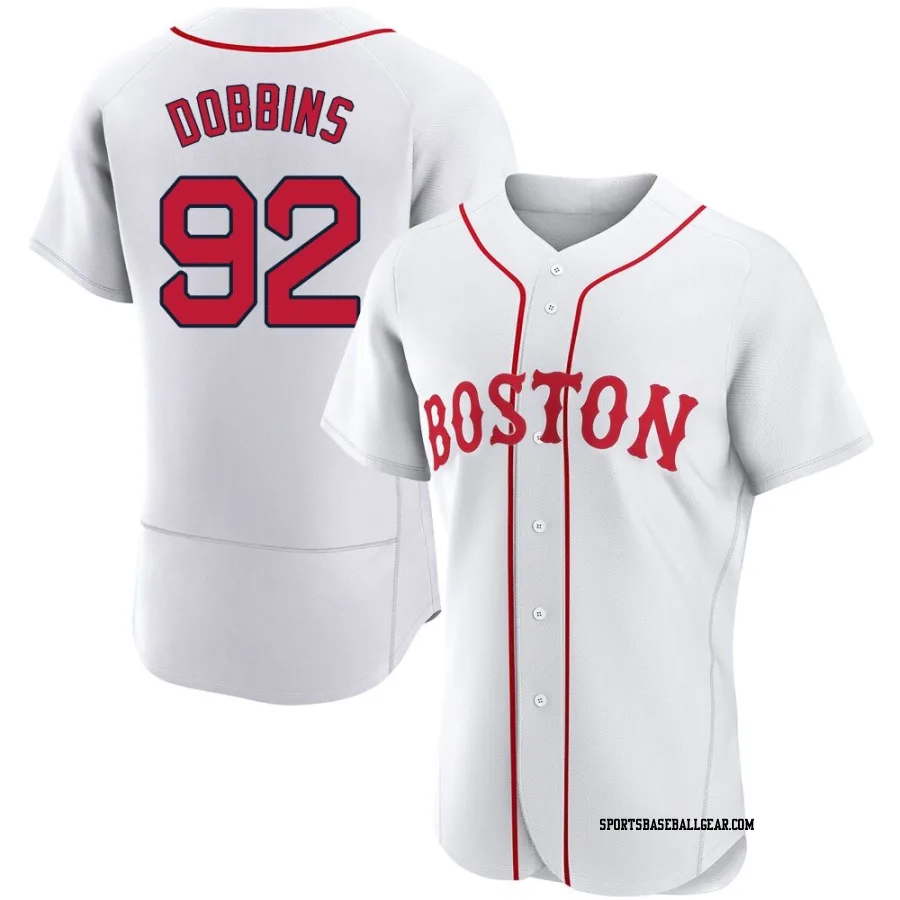 Hunter Dobbins Men's Boston Red Sox White Authentic 2021 Patriots' Day Jersey