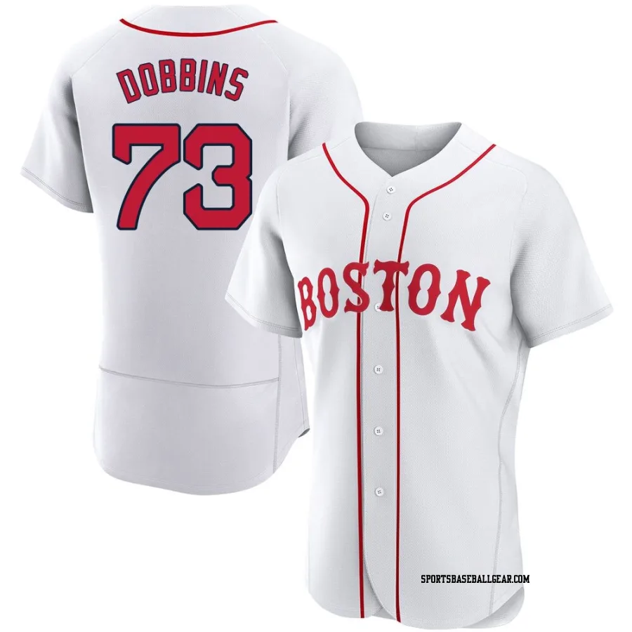 Hunter Dobbins Men's Boston Red Sox White Authentic 2021 Patriots' Day Jersey