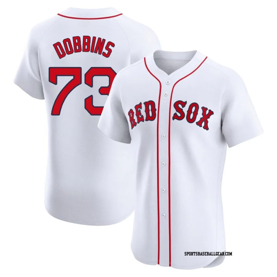Hunter Dobbins Men's Boston Red Sox White Elite Home Jersey