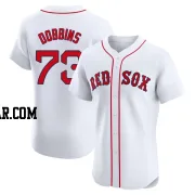 Hunter Dobbins Men's Boston Red Sox White Elite Home Patch Jersey