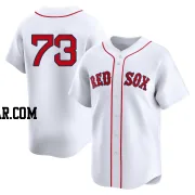 Hunter Dobbins Men's Boston Red Sox White Limited 2nd Home Jersey