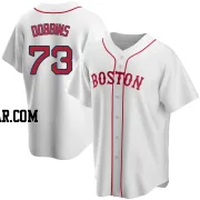Hunter Dobbins Men's Boston Red Sox White Replica Alternate Jersey