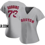 Hunter Dobbins Women's Boston Red Sox Gray Replica Road Jersey