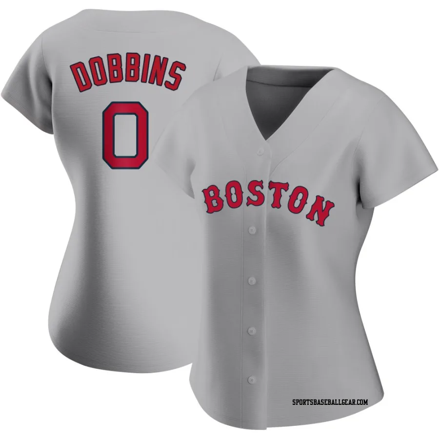 Hunter Dobbins Women's Boston Red Sox Gray Replica Road Jersey