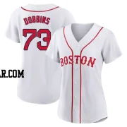 Hunter Dobbins Women's Boston Red Sox White Authentic 2021 Patriots' Day Jersey